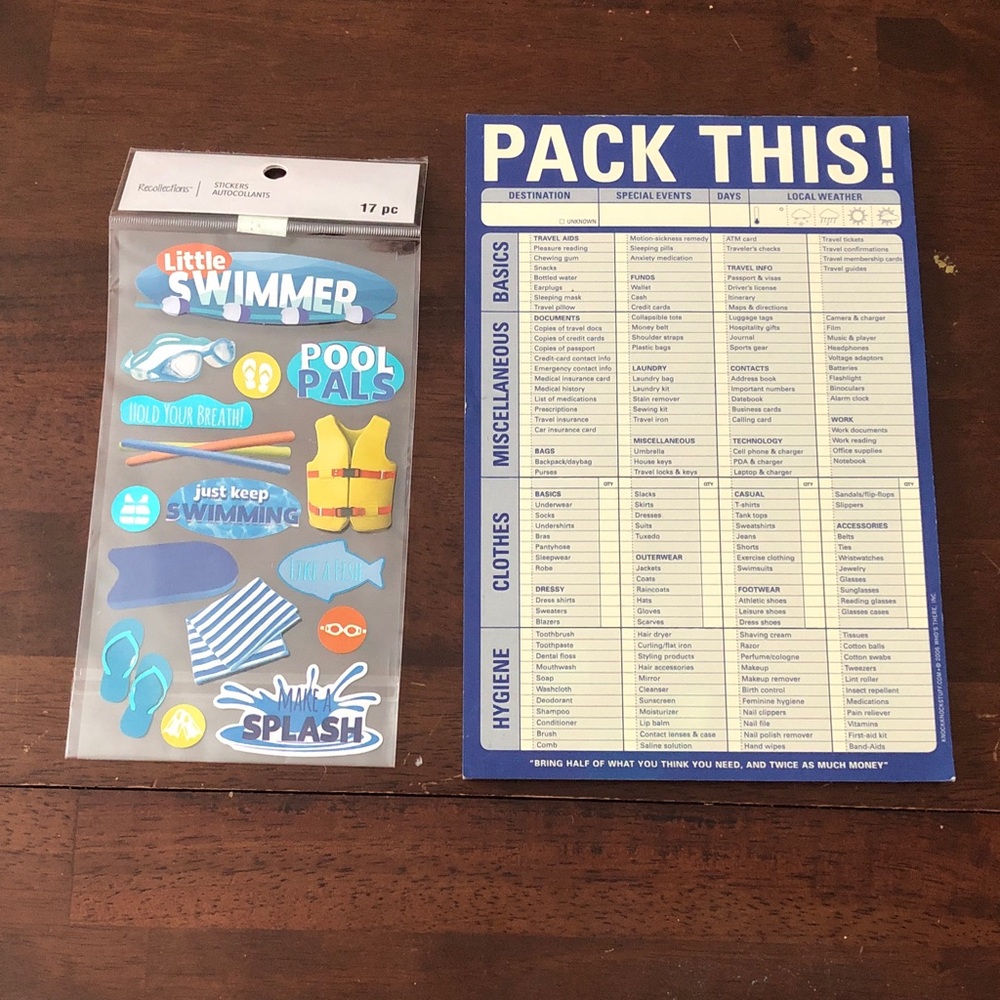 👻 Pack This Travel Pad with Water Fun Stickers